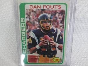 1978 Topps Dan Fouts Card...