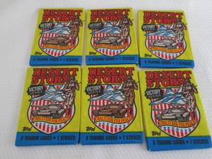 6-1991 Topps Desert Storm Packs...