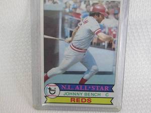1979 Topps Johnny Bench Card...