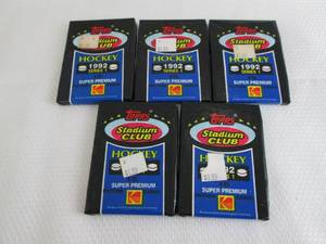 5-1992 Stadium Club Hockey Packs...