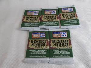 5-1991 Pro Set Desert Storm Packs...