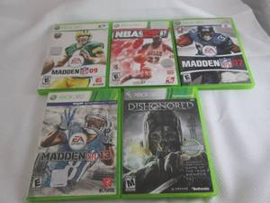 5 XBOX 360 Games...