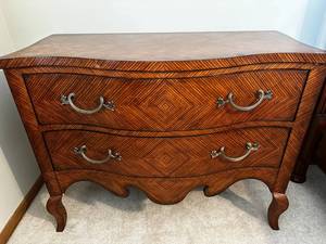 lot 2 image: Vintage Herringbone Ernest Hemingway Collection for Thomasville  Wood Dresser