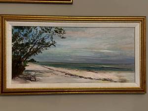 lot 38 image: Phyllis Pransky Beach Painting