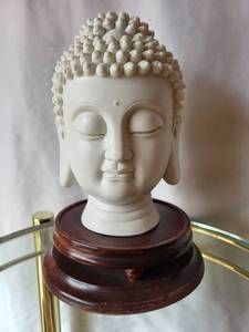 lot 200 image: Buddha Head Sculpture