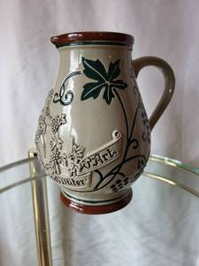 lot 216 image: Vintage Ceramic Wine Jug