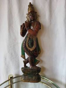 lot 227 image: Intricate Wooden Figurine Sculpture