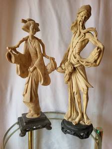 lot 229 image: Pair of Japanese Figurine Statues