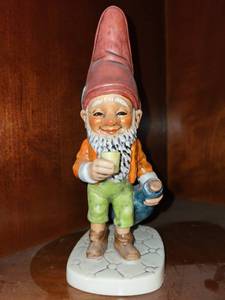 lot 243 image: Vintage Ceramic Gnome Figurine Fritz