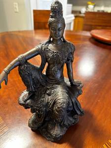 lot 273 image: Bronze Bodhisattva Statue Seated