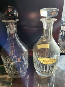 lot 294 image: Hennessy XO Crystal Decanters