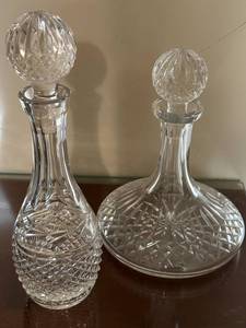 lot 295 image: Pair of Crystal Decanters