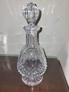 lot 296 image: Vintage Cut Glass Decanter with Stopper