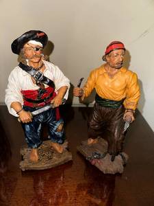 lot 300 image: Set of Two Pirate Figurines