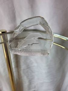 lot 177 image: Nybro Glass Dolphin Sculpture