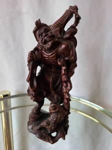 lot 183 image: Intricate Carved Wooden Figurine