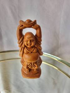 lot 196 image: Terracotta Laughing Buddha Statue