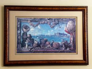 lot 46 image: Changing Tides by G. W. Still, Framed