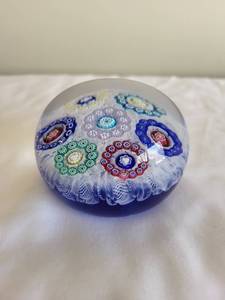 lot 95 image: Murano Millefiori Glass Paperweight