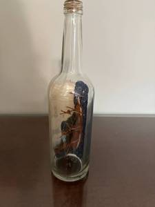 lot 129 image: Ship in a Bottle Nautical Display