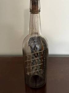 lot 130 image: Ship in Bottle Nautical Collectible