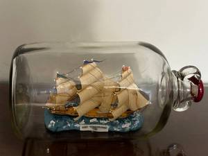 lot 133 image: U.S.S. Constitution Ship in Bottle