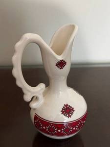 lot 136 image: Ceramic Pitcher with Ethnic Pattern