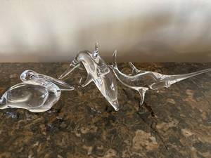 lot 64 image: Vica Italy Crystal Animal Set