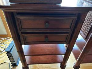 lot 73 image: Panama Jack Dark Wood Nightstand
