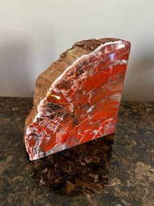lot 288 image: Vibrant Red Polished Jasper Stone