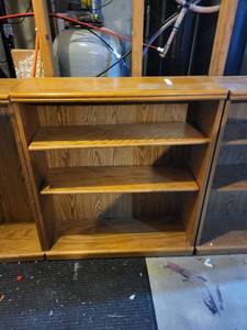 lot 22 image: Wooden Bookcases with Shelves
