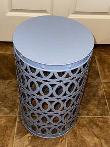 lot 109 image: IKEA Grey Metal Side Table