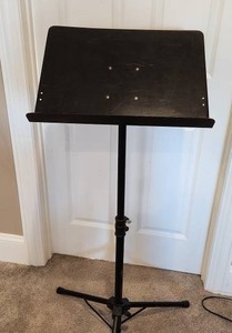 lot 73 image: Adjustable Black Music Stand