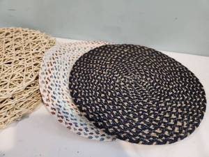 lot 99 image: Woven Placemat & Drapery Set