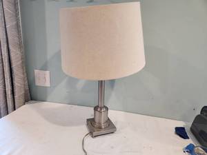 lot 105 image: Modern Table Lamp with Metal Base