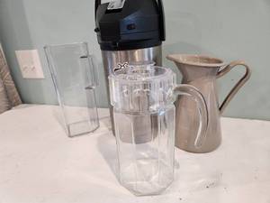 lot 122 image: Assorted Pitchers and Coffee Carafe