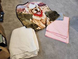lot 131 image: Lot of 3 Cozy Decorative Blankets