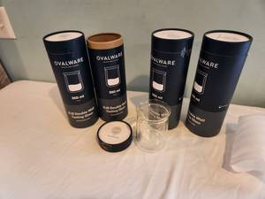 lot 137 image: Ovalware RJ3 Double Wall Tasting Glass Set