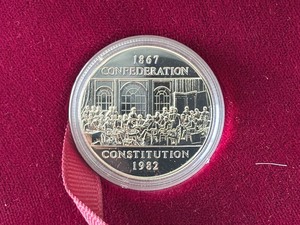 1982 Canada Silver Dollar Confederation Constitution