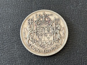 1943 Canada Silver Half Dollar