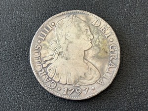 1797 8 Reales Piece of Eight Silver Coin