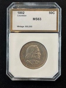 1892 Columbian Exposition Half Dollar PCI MS63 Only 950,000 Minted