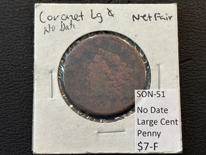 Coronet Large Cent No Date