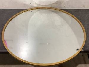 lot 623 image: 3 Gold Round Mirror