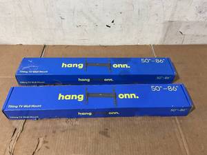 lot 246 image: LOT OF 2 Onn. Tilting TV Wall Mount for 50 to 86 TVs