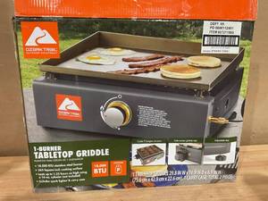 lot 353 image: Ozark Trail 1 Burner Tabletop Propane Griddle