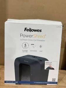lot 365 image: Fellowes Powershred LX50 9 Sheet Capacity 4.4 gal Cross-Cut Shredder