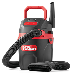 lot 121 image: Hyper Tough 1.5 Gallon 2 Peak HP Poly WetDry Vacuum