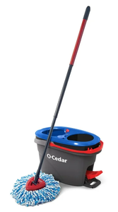 lot 247 image: O-Cedar RinseClean Clean Water Spin Mop and Bucket System  Clean with Clean Water  Removes 99% of Bacteria
