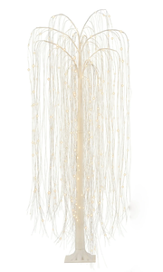 lot 632 image: 6ft Twinkling Willow Tree with Pre-Lit 360 LED White Lights, by Holiday Time